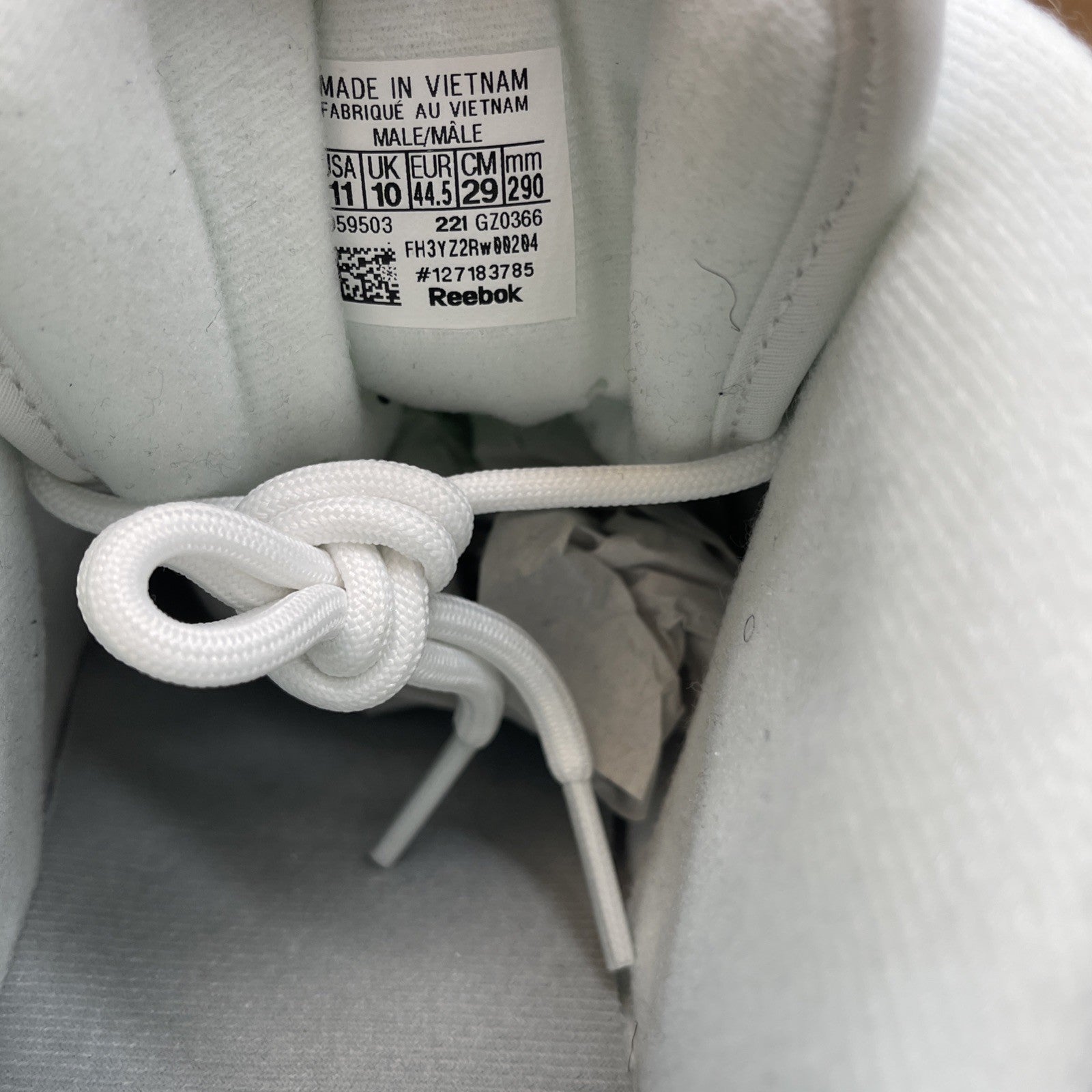 Size 11 - Reebok Question Low White Grey (GZ0366)
