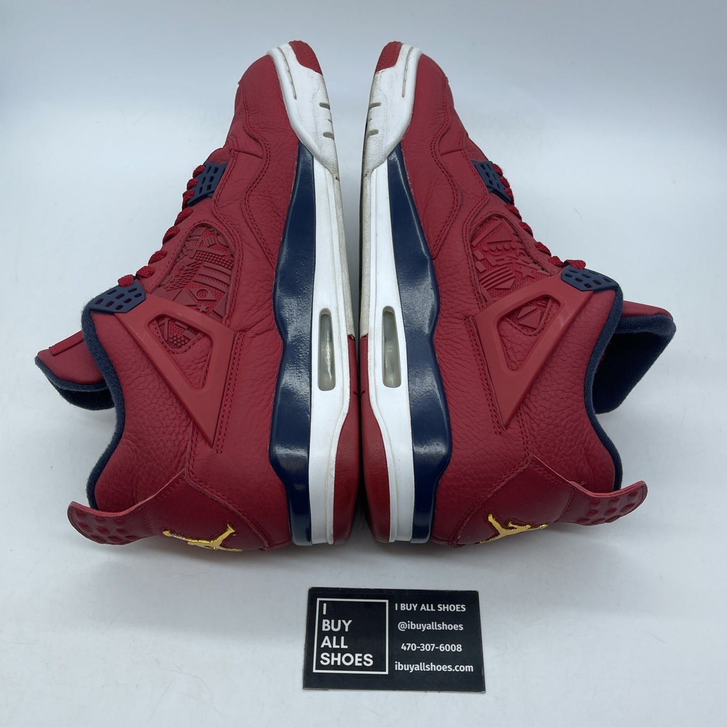 Size 11.5 - Air Jordan 4 Retro FIBA Red Gold Blue White Leather (CI1184-617)