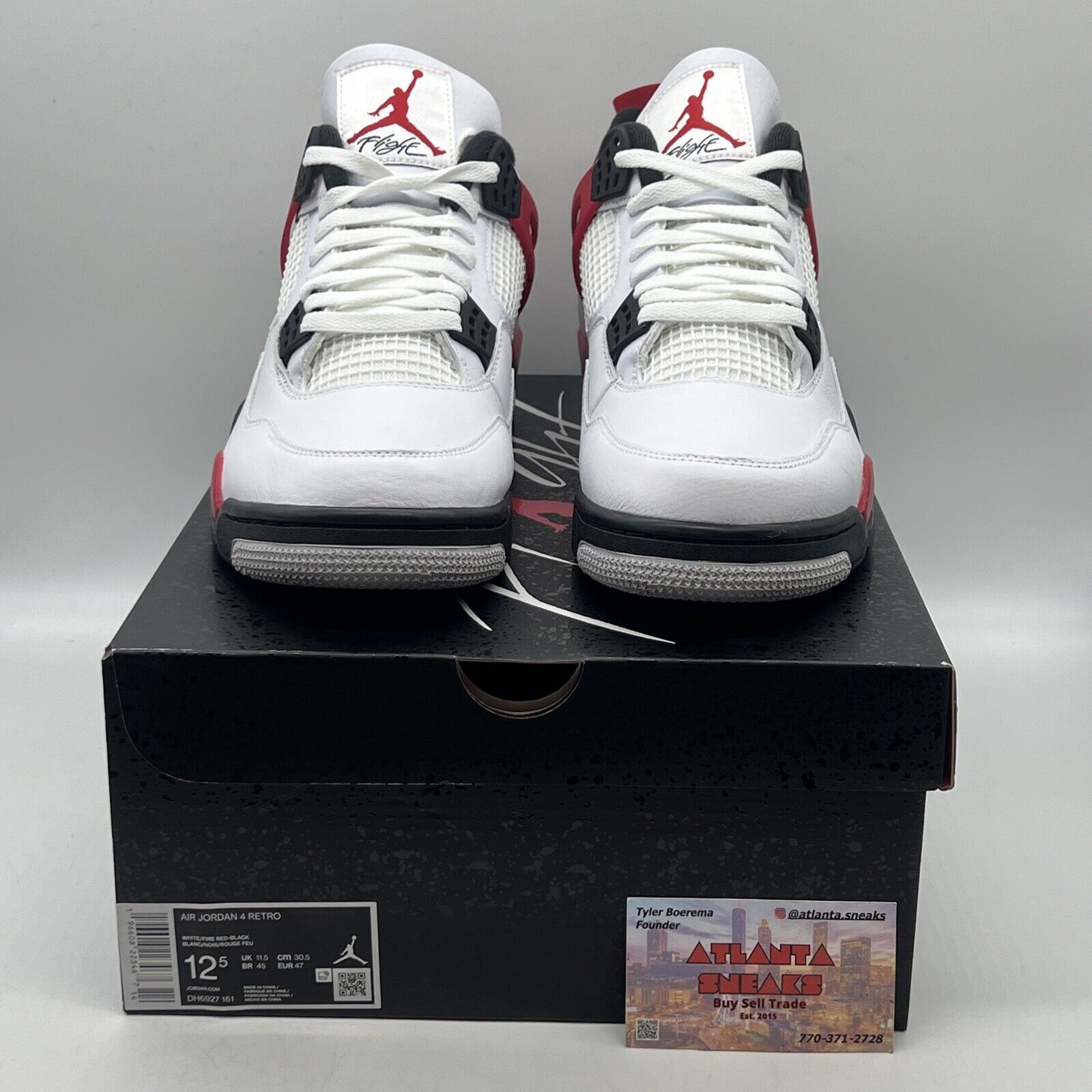 Size 12.5 - Jordan 4 Retro Mid Red Cement Brand New Og All