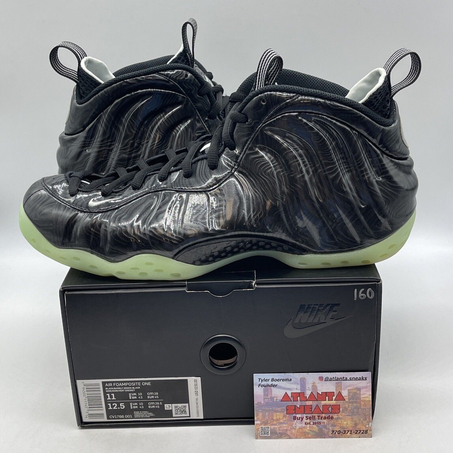 Size 11 - Nike Air Foamposite One All-Star 2021 Green Black Leather (CV1766-001)