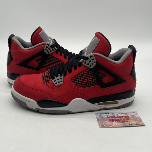 Size 8 - Jordan 4 Retro Toro Bravo 2013 Grey Black White Suede (308497-603)