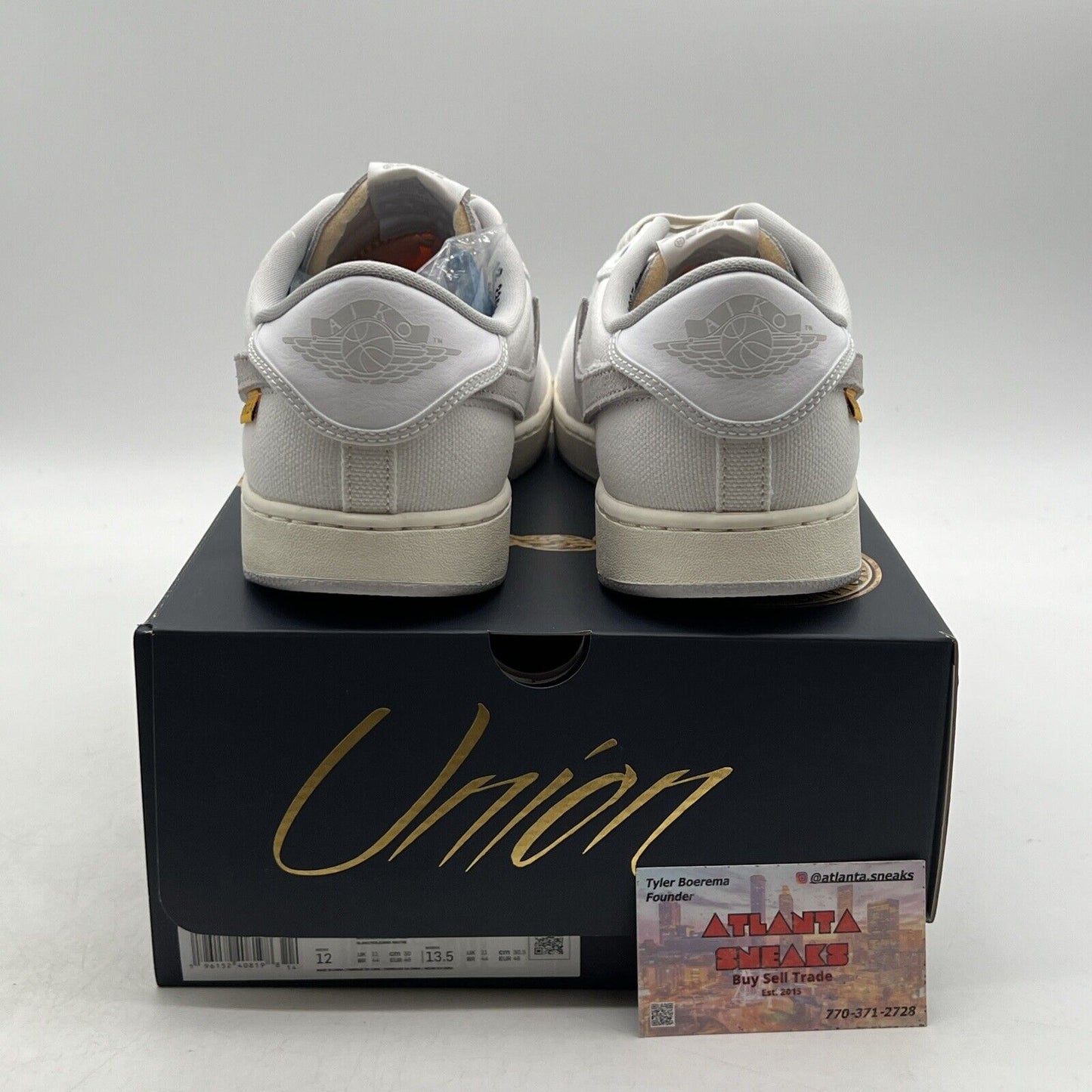 Size 12 - Jordan 1 KO x Union LA Low White Neutral Grey (DO8912-101)