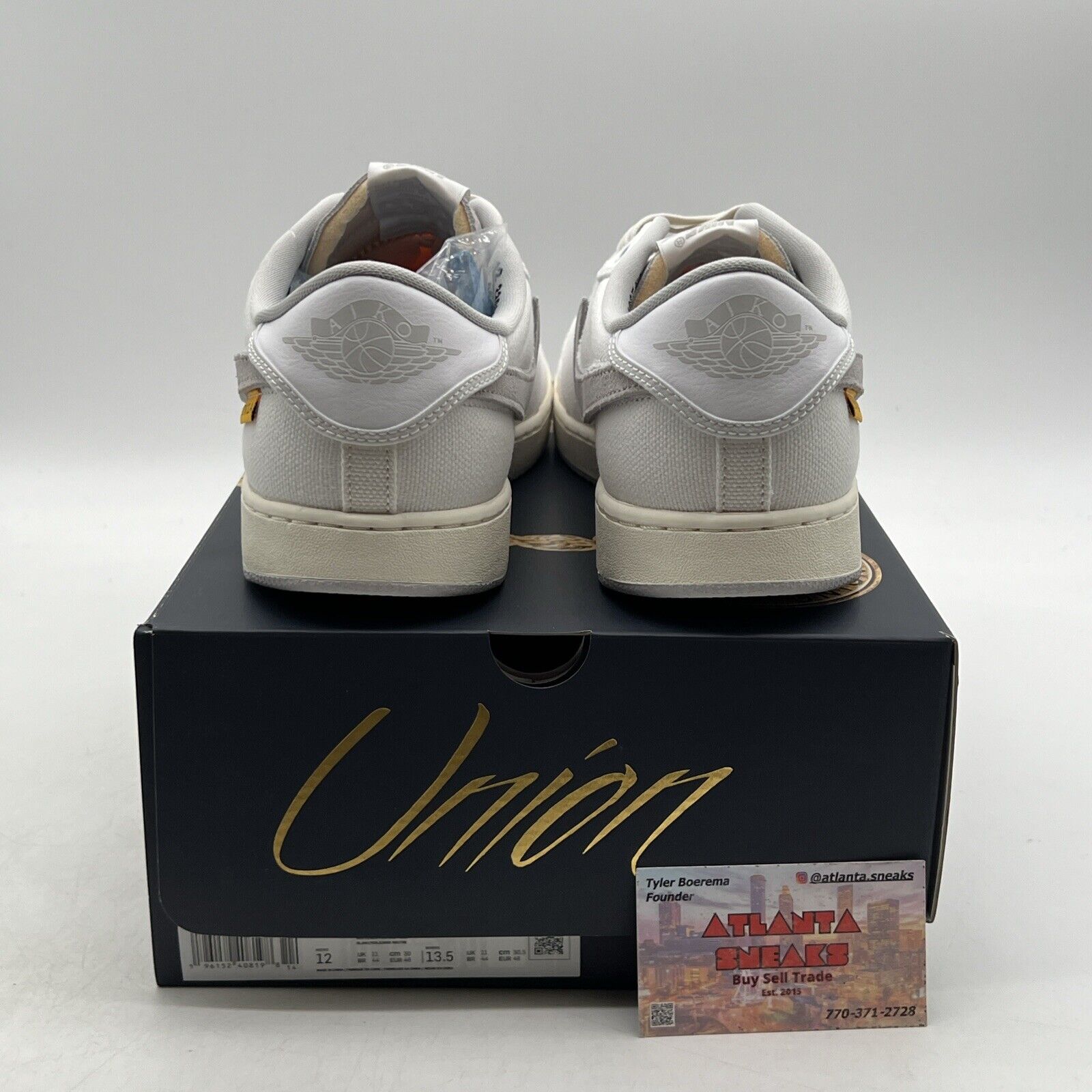 Size 12 - Jordan 1 KO x Union LA Low White Neutral Grey (DO8912-101)