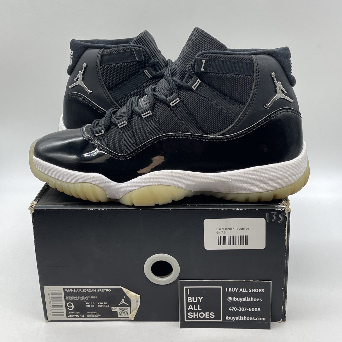 Size 9W - Air Jordan 11 Retro Jubilee / 25th Anniversary Leather (AR0715-011)
