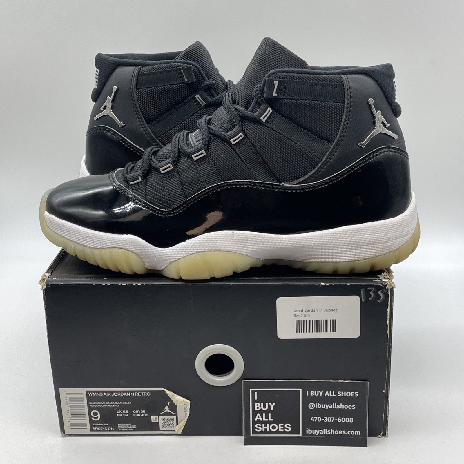 Size 9W - Air Jordan 11 Retro Jubilee / 25th Anniversary Leather (AR0715-011)