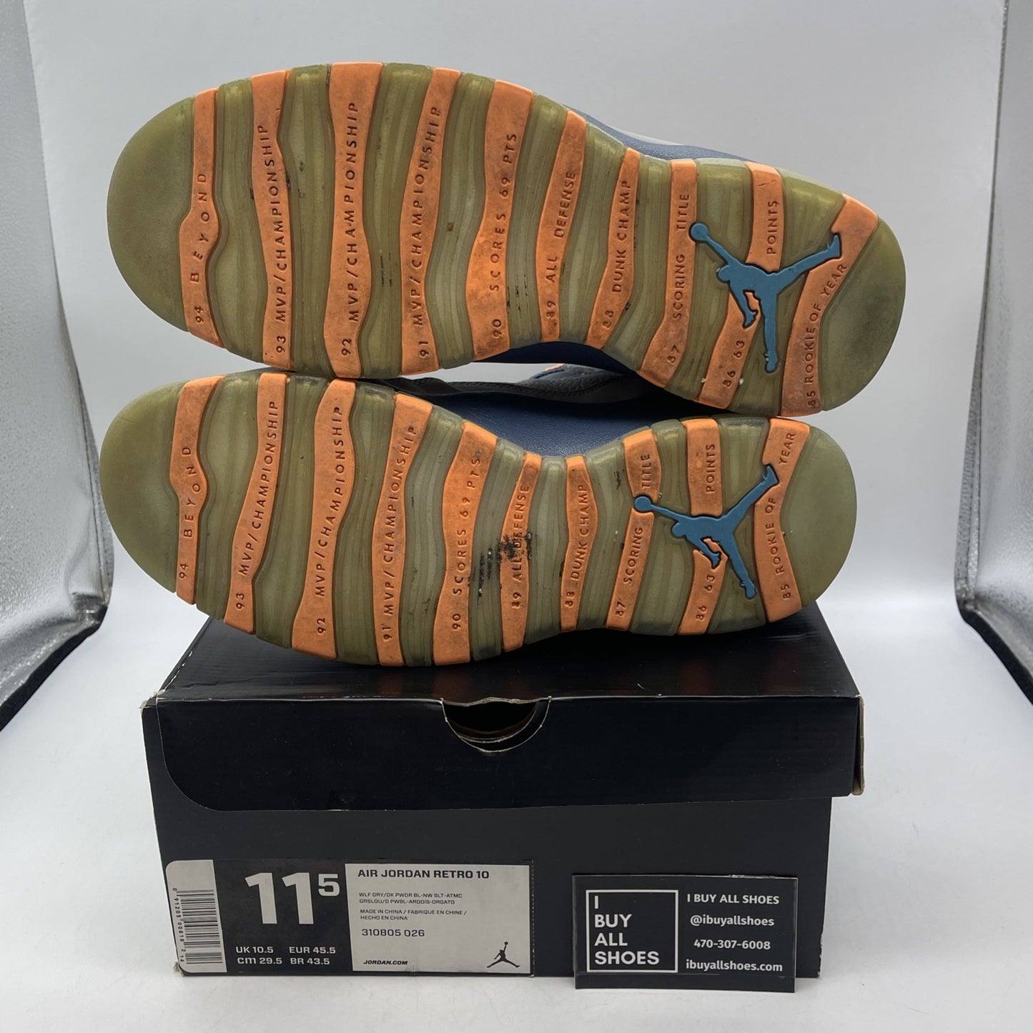 Size 11.5 - Air Jordan 10 Retro Bobcats (310805-026)