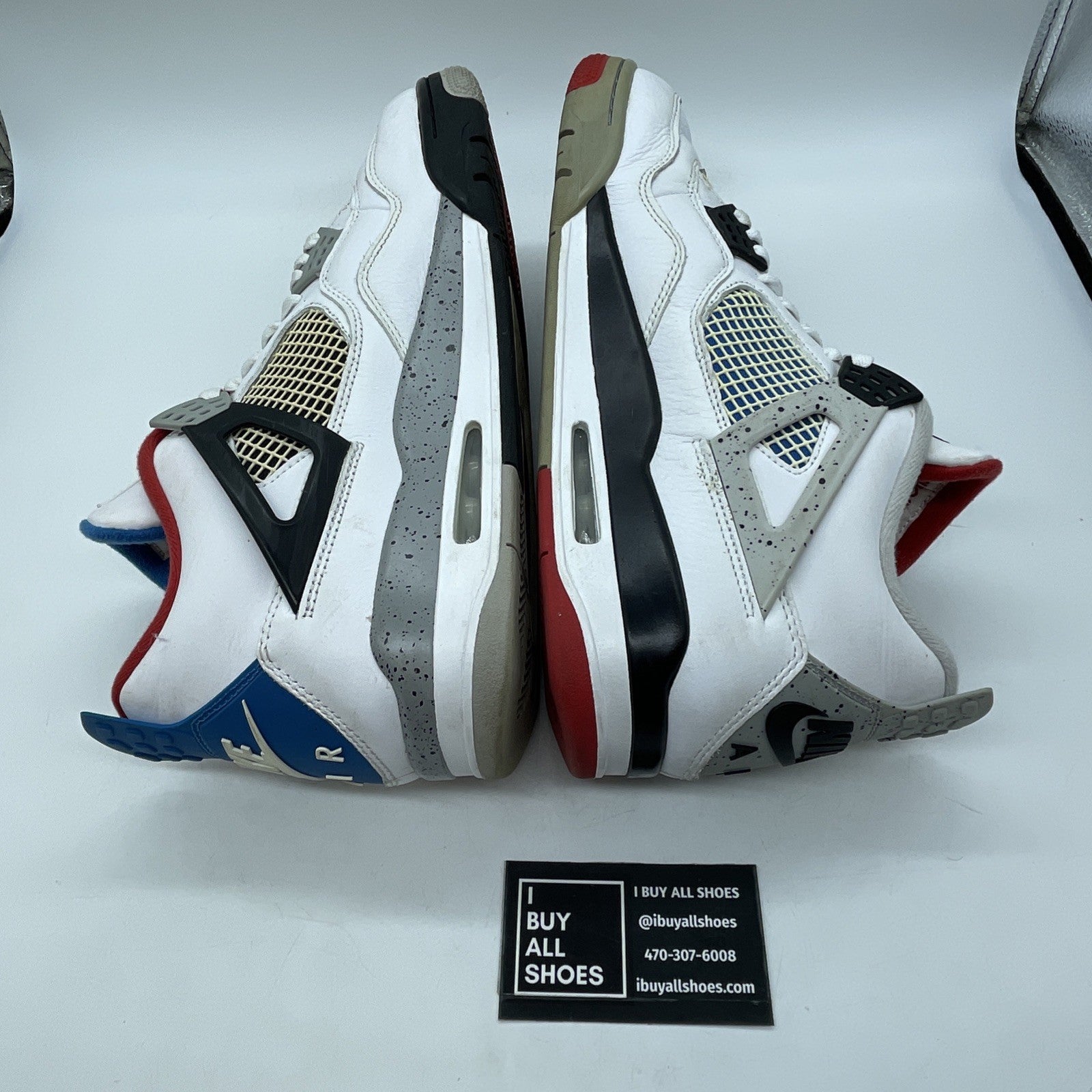 Size 13 - Jordan 4 Retro SE Mid What The 4 White Grey Leather (CI1184-146)