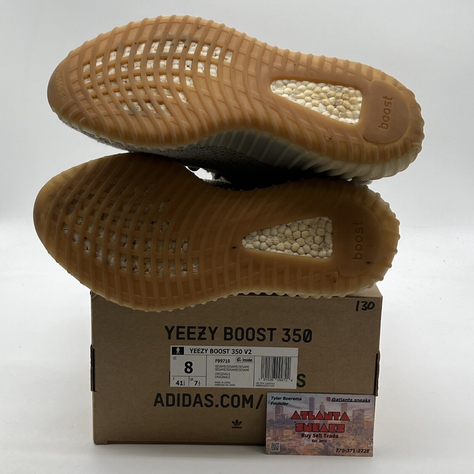 Size 8 - adidas Yeezy Boost 350 V2 Low Sesame (F99710)