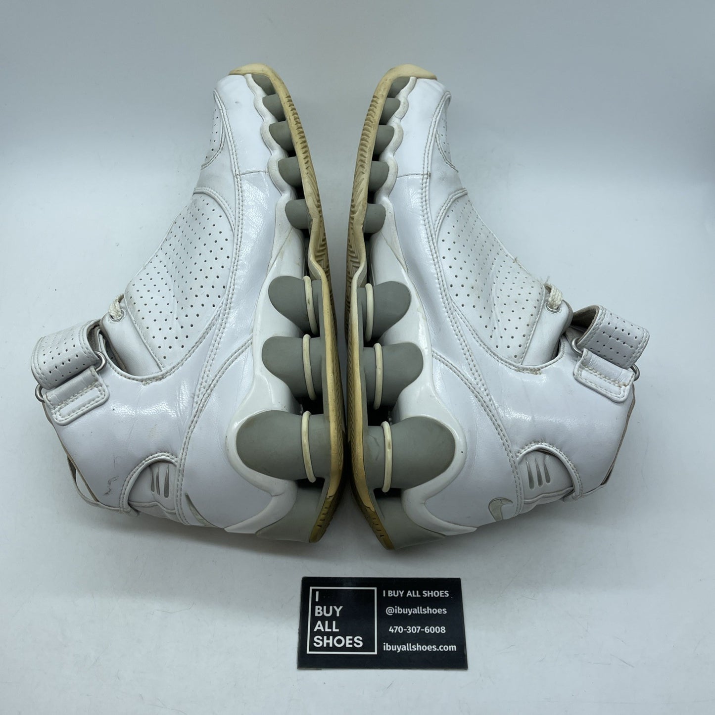Size 13 -2005 Nike Shox USP White Perforated Basketball Shoes (311738-102)