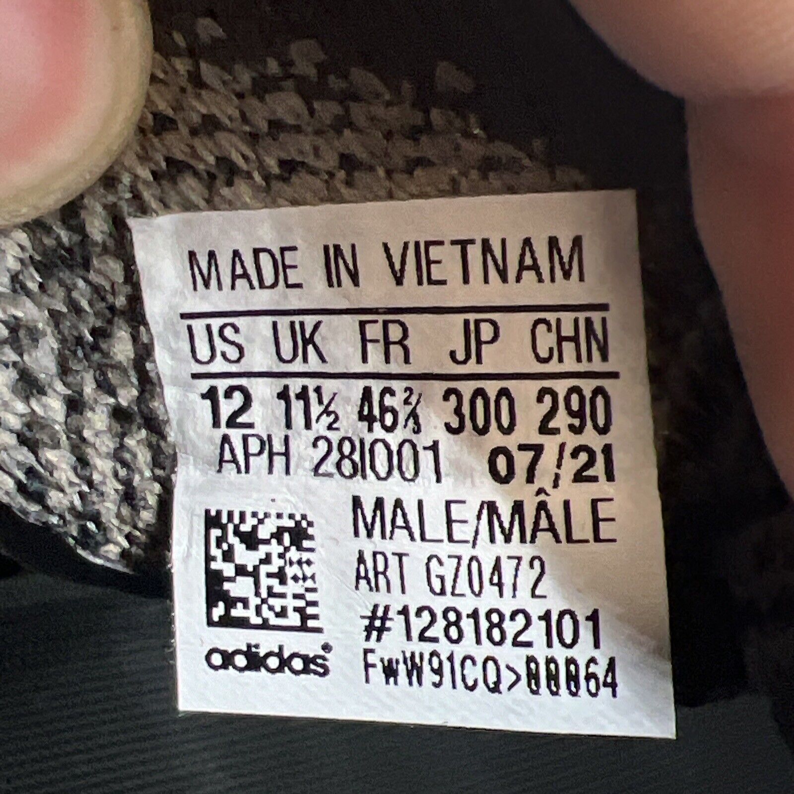 Size 12 - adidas Yeezy Boost 380 Stone Salt Grey Black (GZ0472)