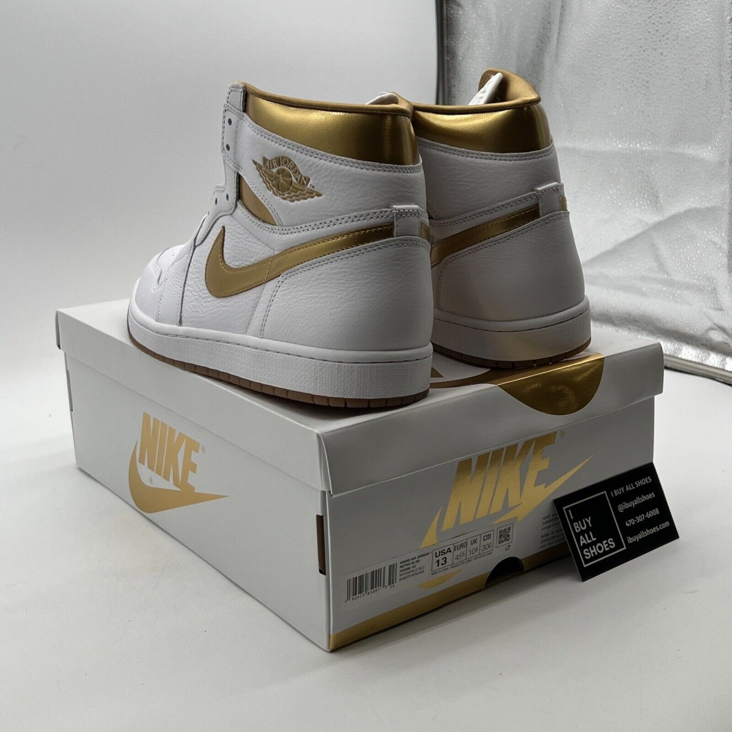 Size 13 - Air Jordan 1 Retro OG High Metallic Gold W (FD2596-107)