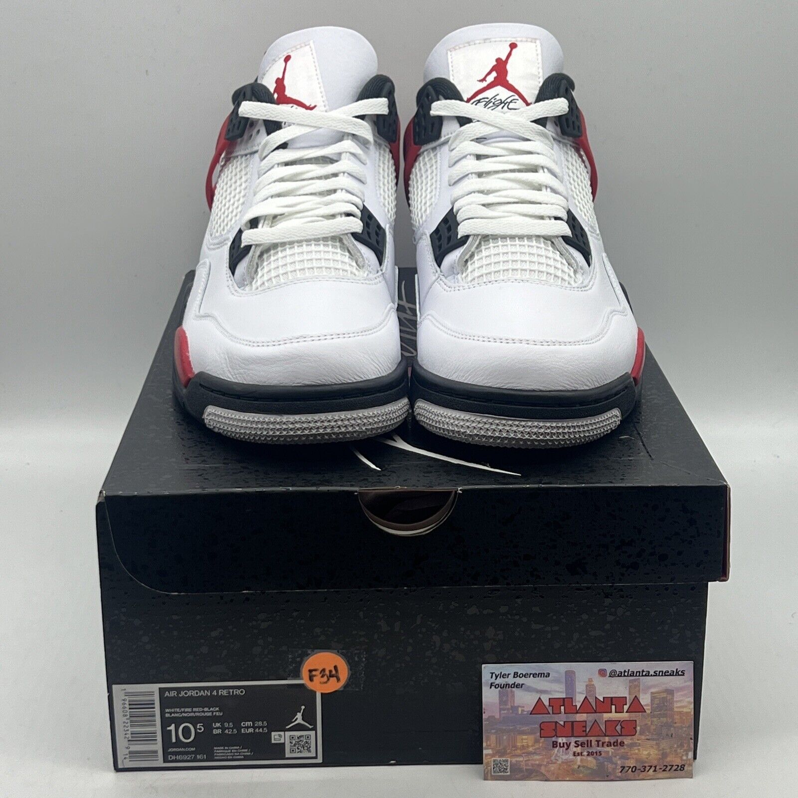 Size 10.5 - Jordan 4 Retro Mid Red Cement Brand New Og All