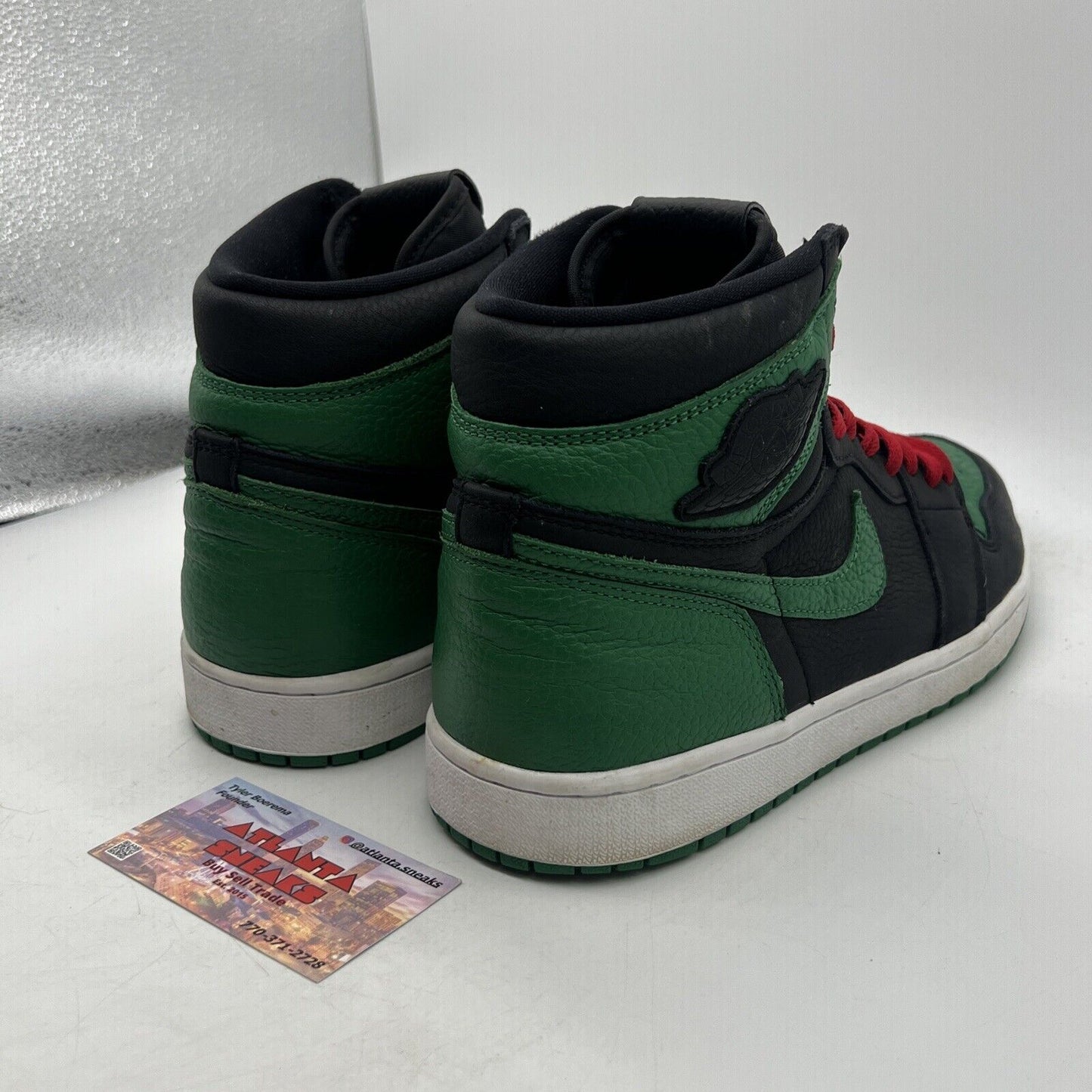 Size 11 - Jordan 1 Retro OG High Pine Green 2.0 Black Green Leather (555088-030)