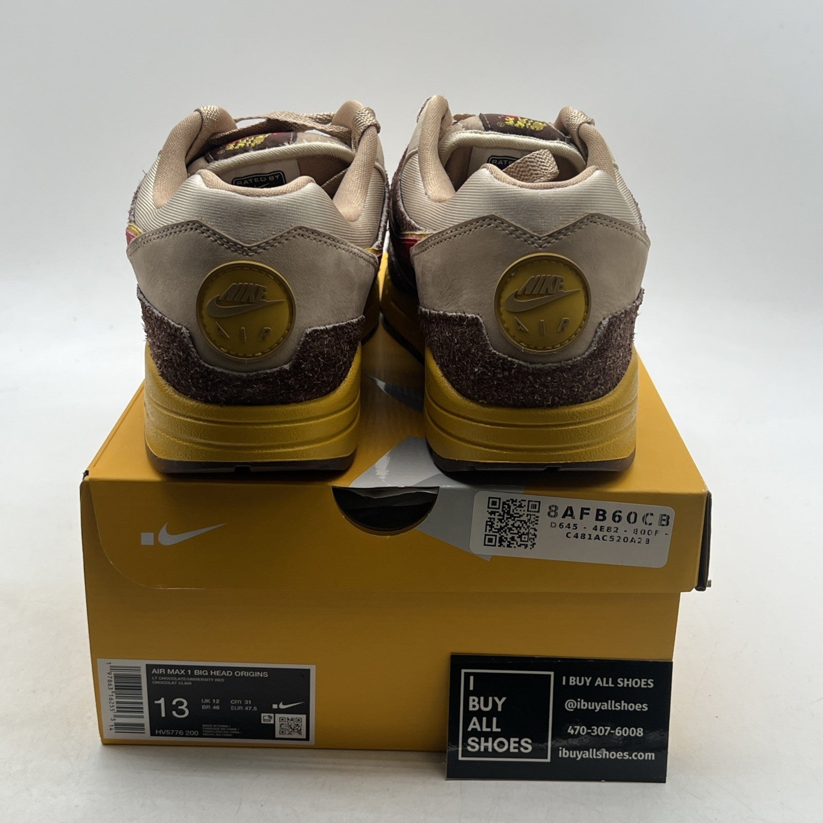 Size 13 - Nike Air Max 1 Low Poly - Big Head Origins (HV5776-200)