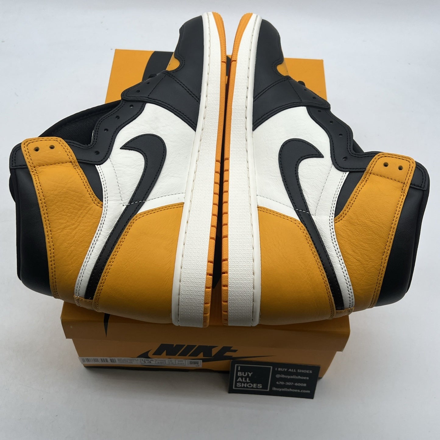 Size 14 - Air Jordan 1 Retro OG High Yellow Toe (555088-711)