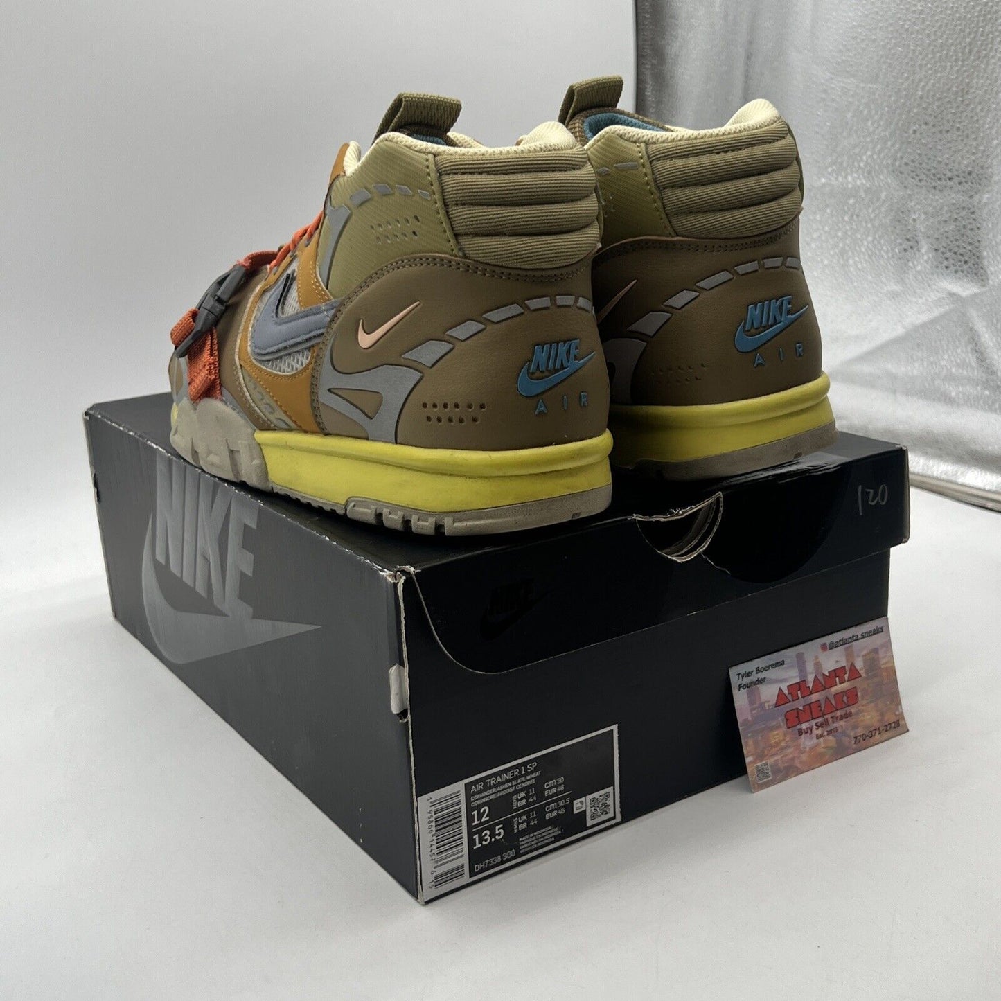 Size 12 - Nike Air Trainer 1 Coriander Yellow Orange (DH7338-300)