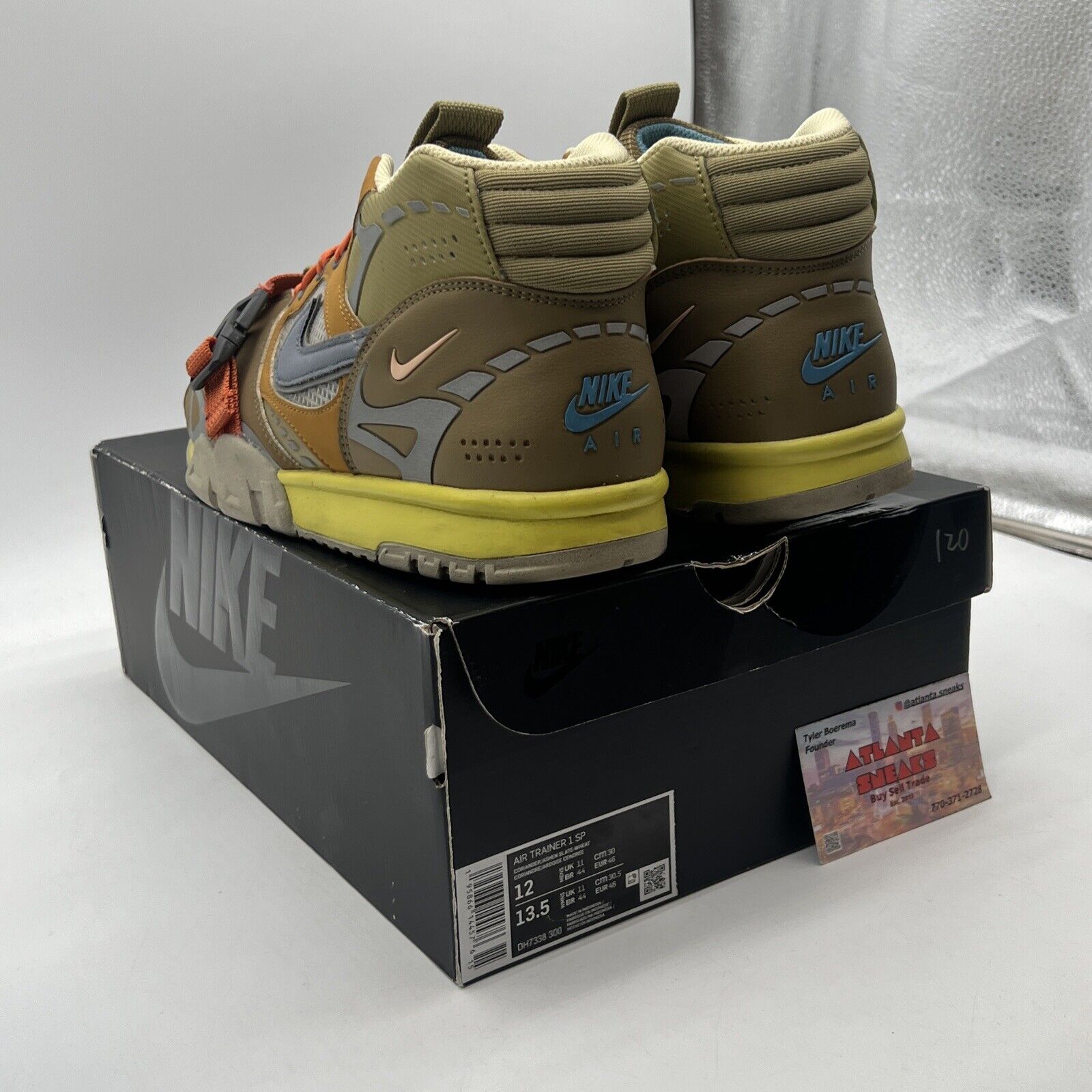 Size 12 - Nike Air Trainer 1 Coriander Yellow Orange (DH7338-300)