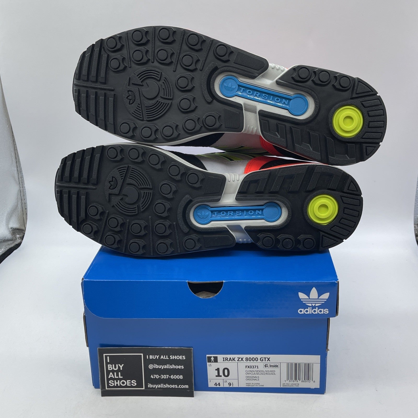 Size 10 - adidas IRAK x ZX 8000 GTX A-ZX Series Orange (FX0371)