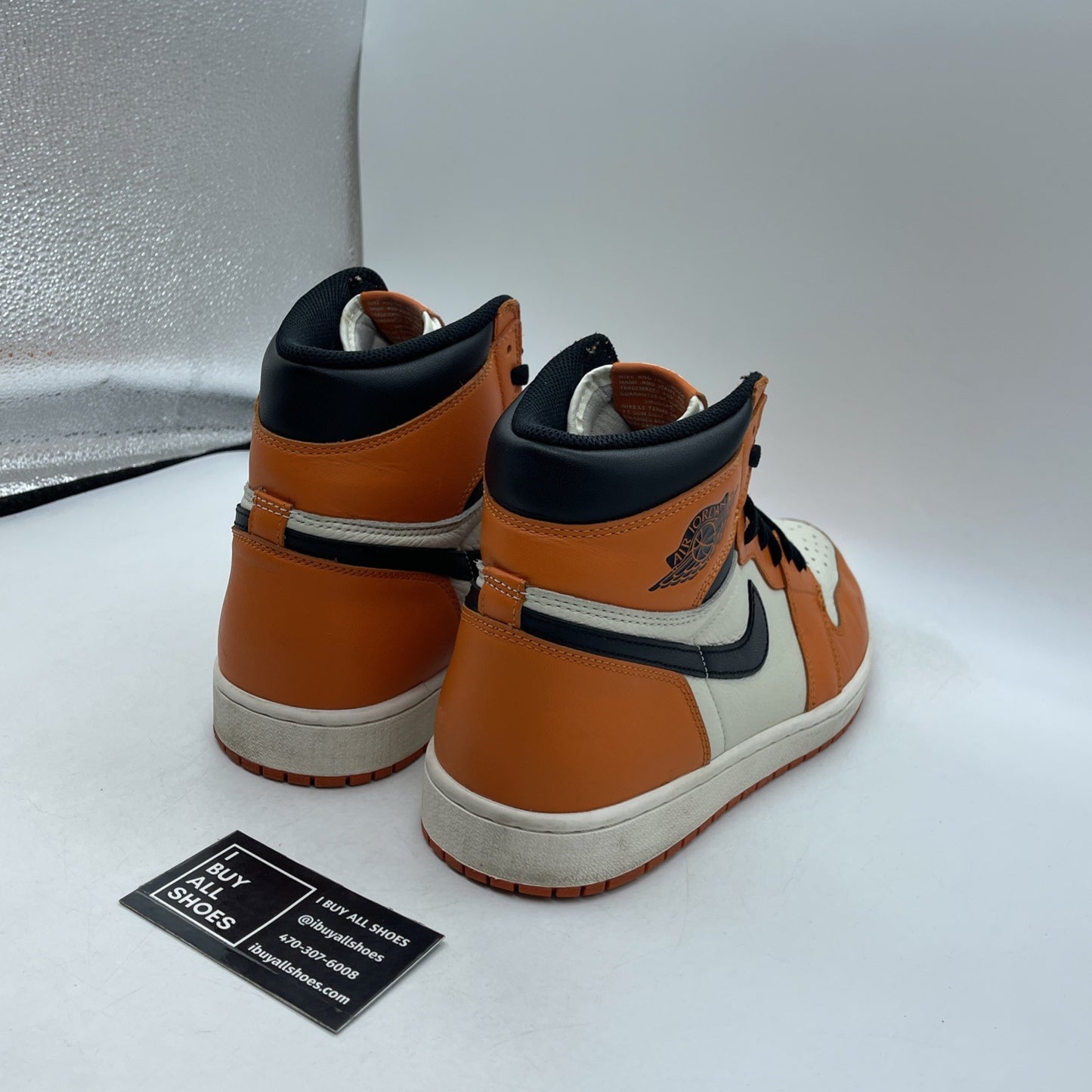 Size 12 - Air Jordan 1 Retro High OG shattered backboard away 2016 (555088-113)