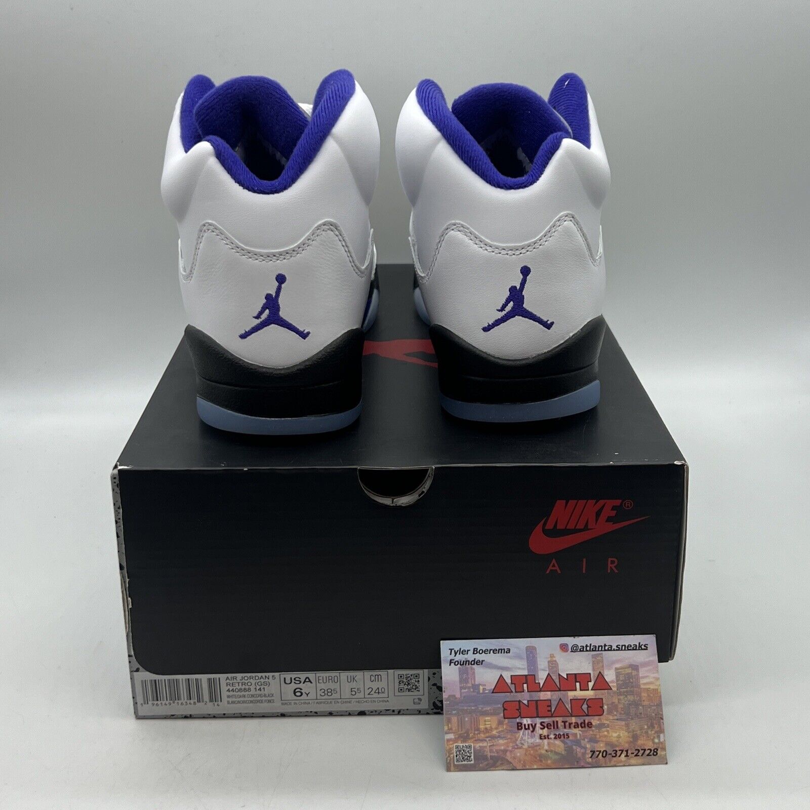 Size 7 (GS) - Jordan 5 Retro Mid Concord Brand New Og All