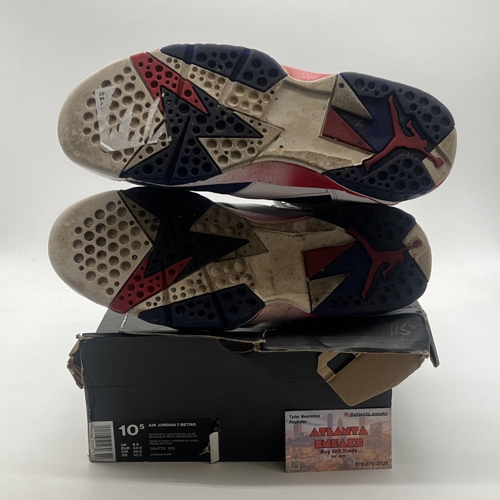 Size 10.5 - Air Jordan 7 Retro Tinker Alternate (304775-123)