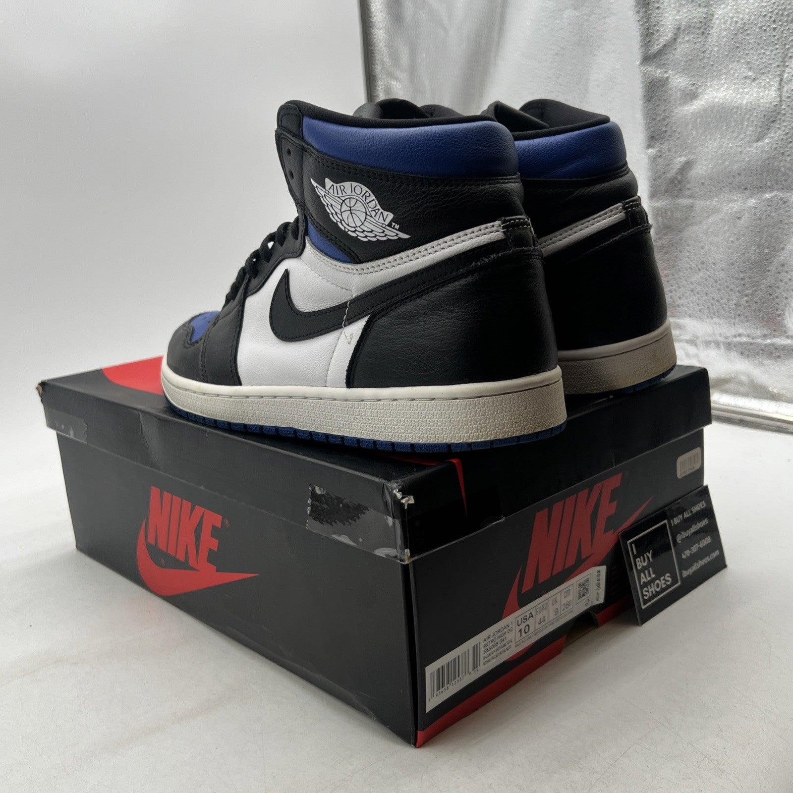 Size 10 - Air Jordan 1 Retro OG High Royal Toe (555088-041)