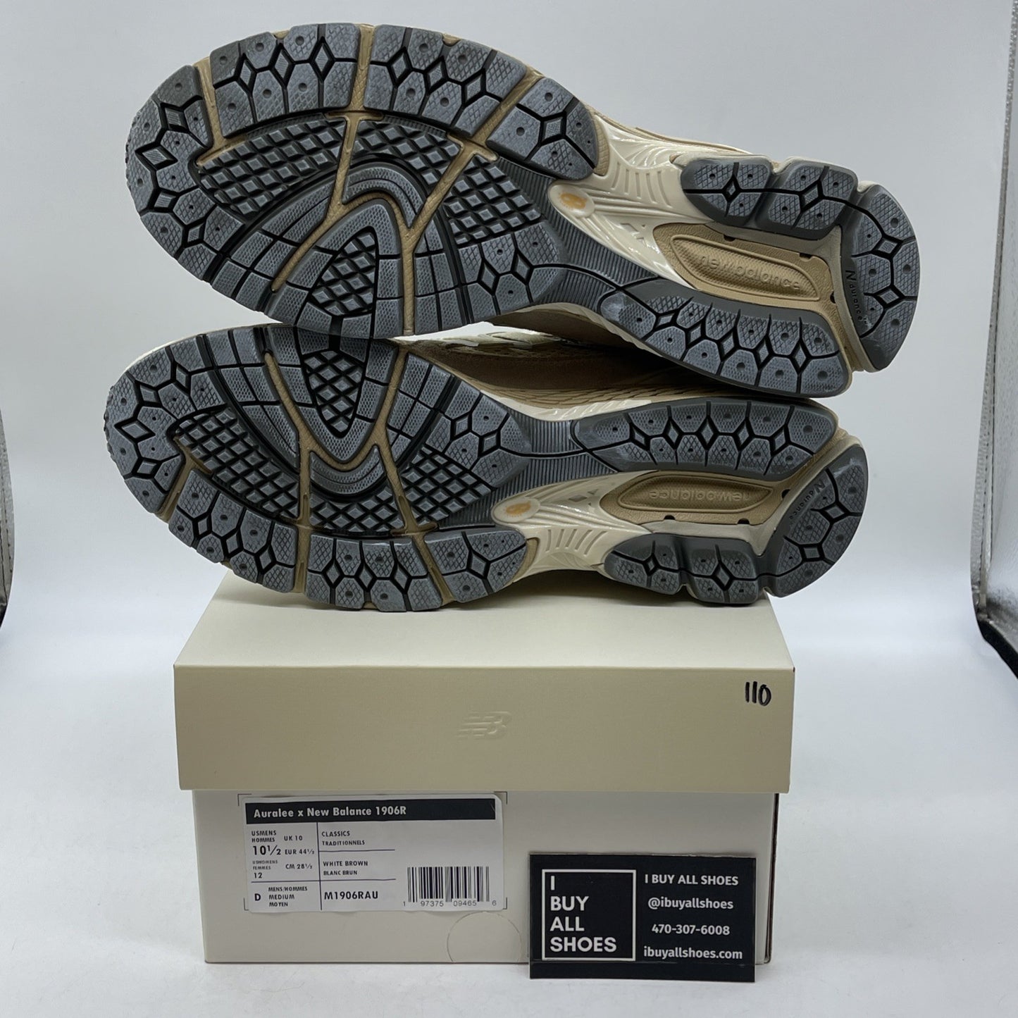 Size 10.5 - New Balance AURALEE x 1906R Bone White Brown Suede (M1906RAU)