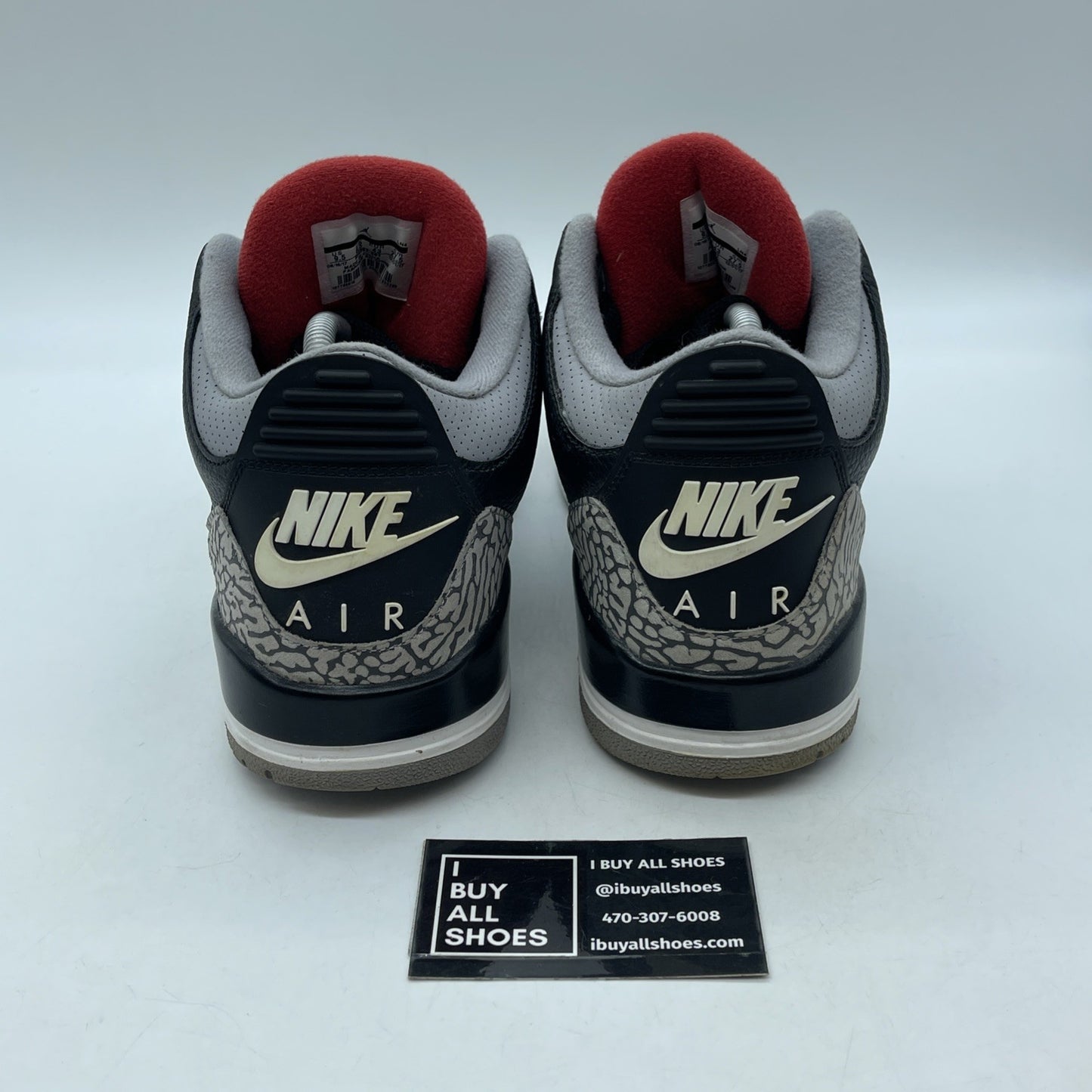 Size 9.5 - Jordan 3 Retro OG Mid Black Cement Suede Leather (854262-001)