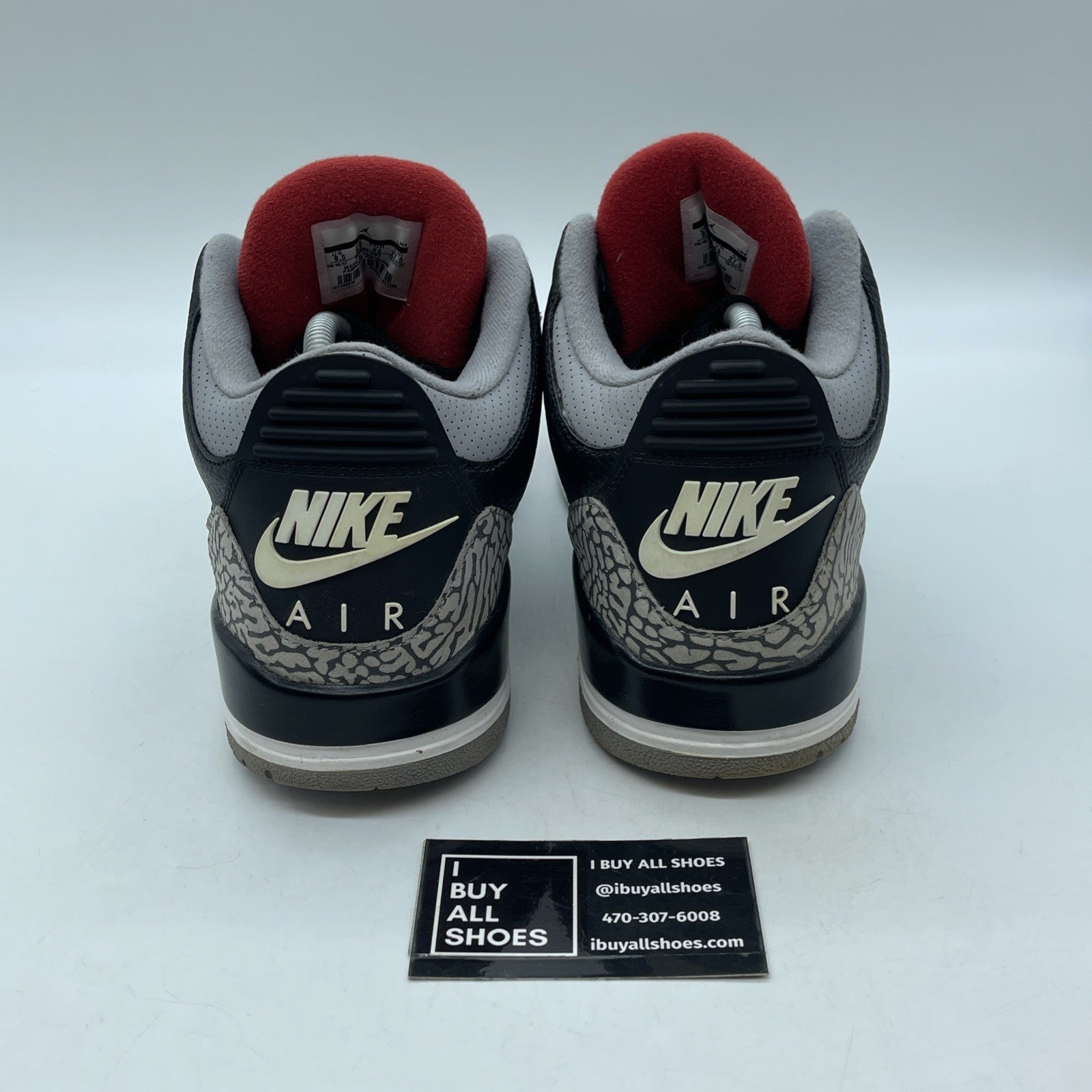 Size 9.5 - Jordan 3 Retro OG Mid Black Cement Suede Leather (854262-001)