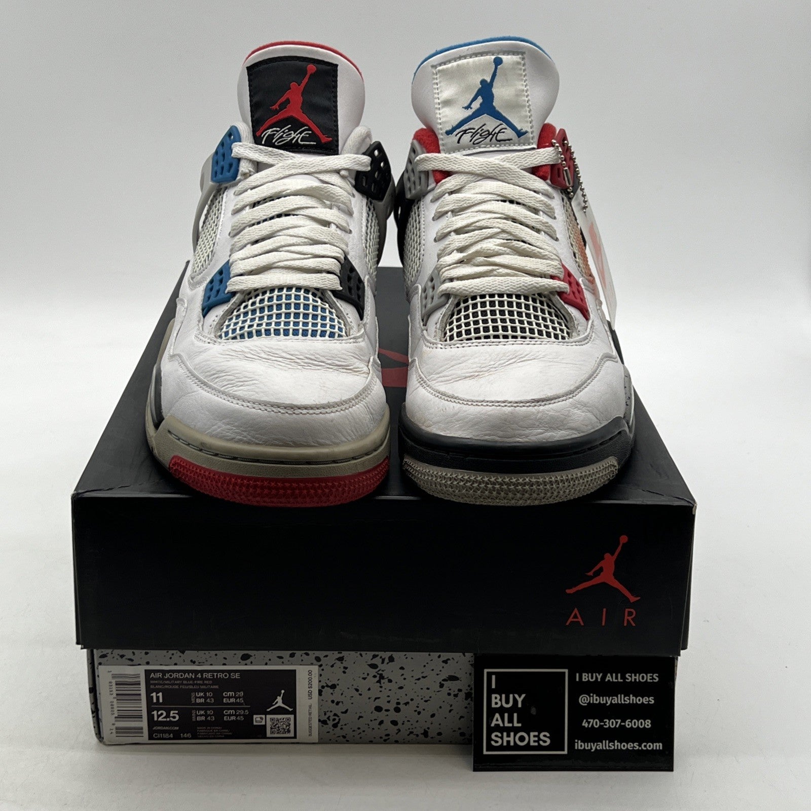 Size 12 - Air Jordan 4 Retro SE Mid What The 4 (CL1184-146)