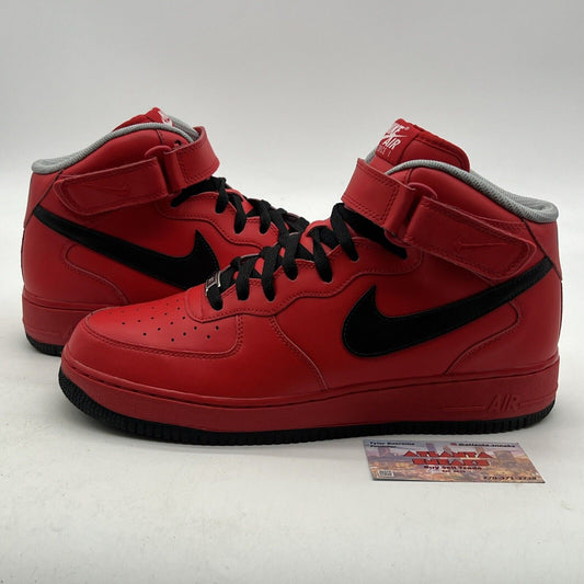 Size 10.5 - Nike ID Air Force 1 Mid Triple Red