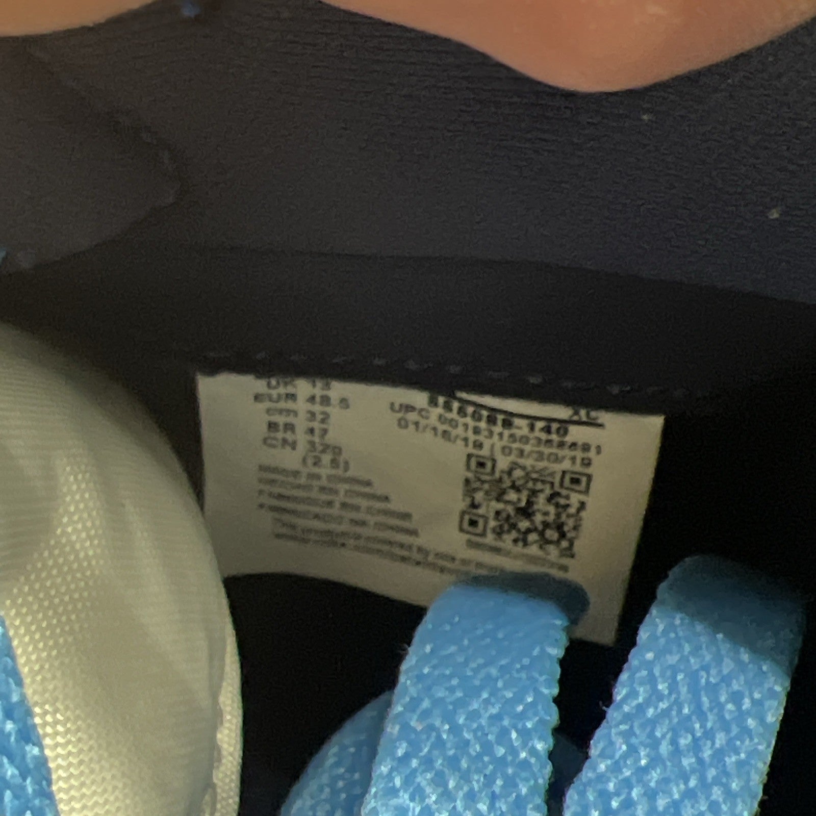 Size 14 - Air Jordan 1 Retro OG High Obsidian UNC 2019 (555088-140)