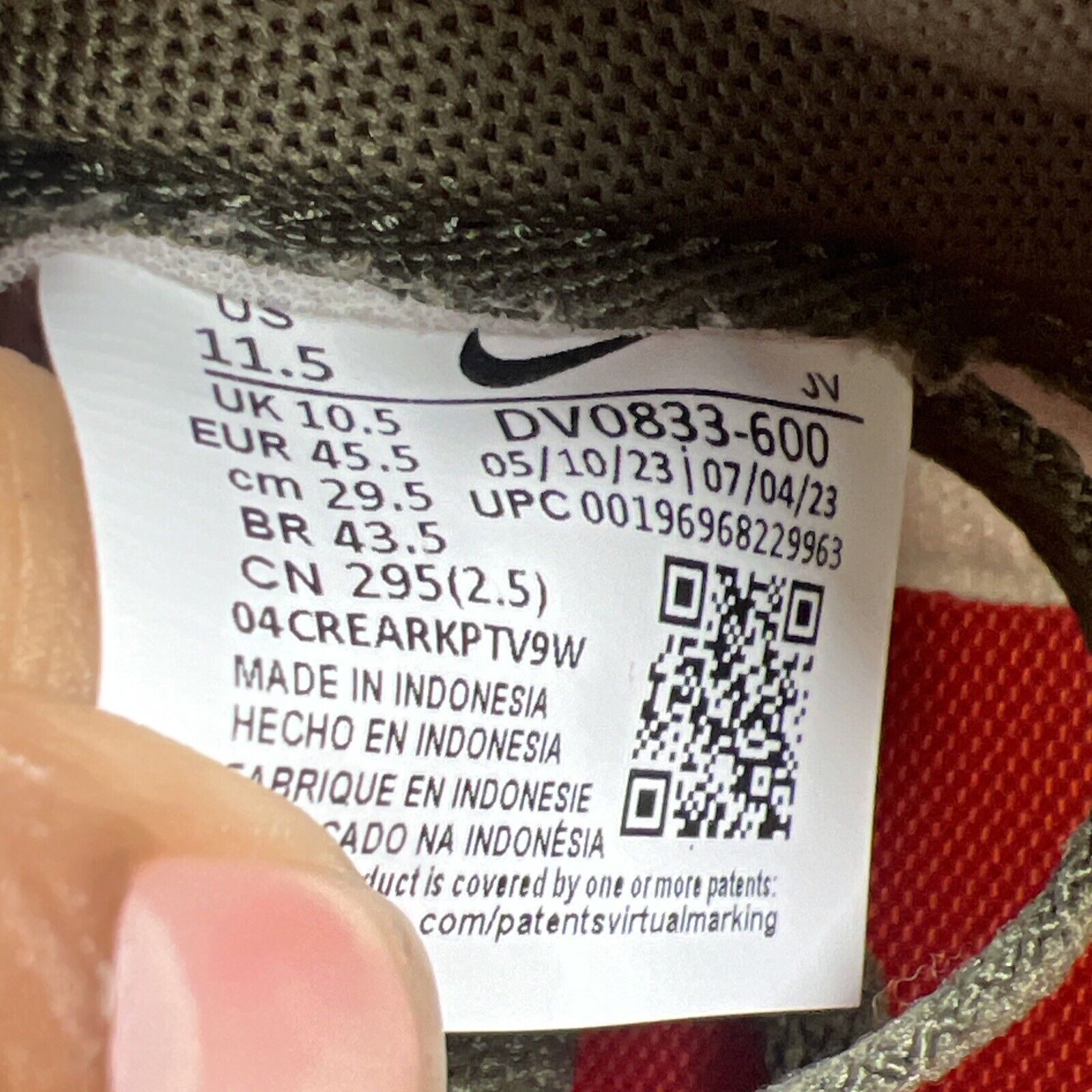 Size 11.5 - Nike Dunk Low Cargo Khaki Mystic Red (DV0833-600)
