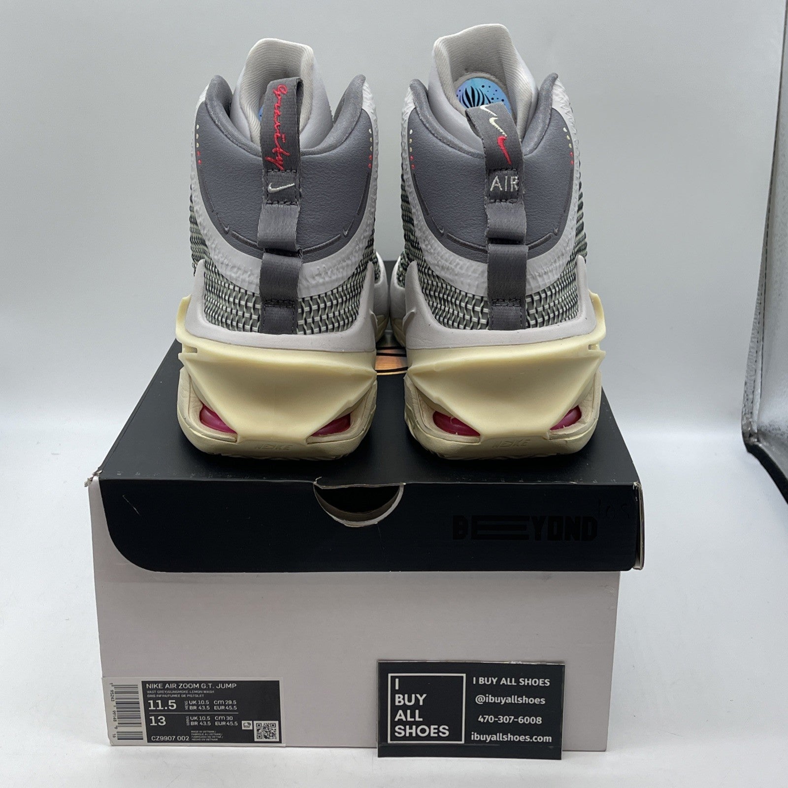 Size 11.5 - Nike Air Zoom GT Jump Vast Grey (CZ9907-002)