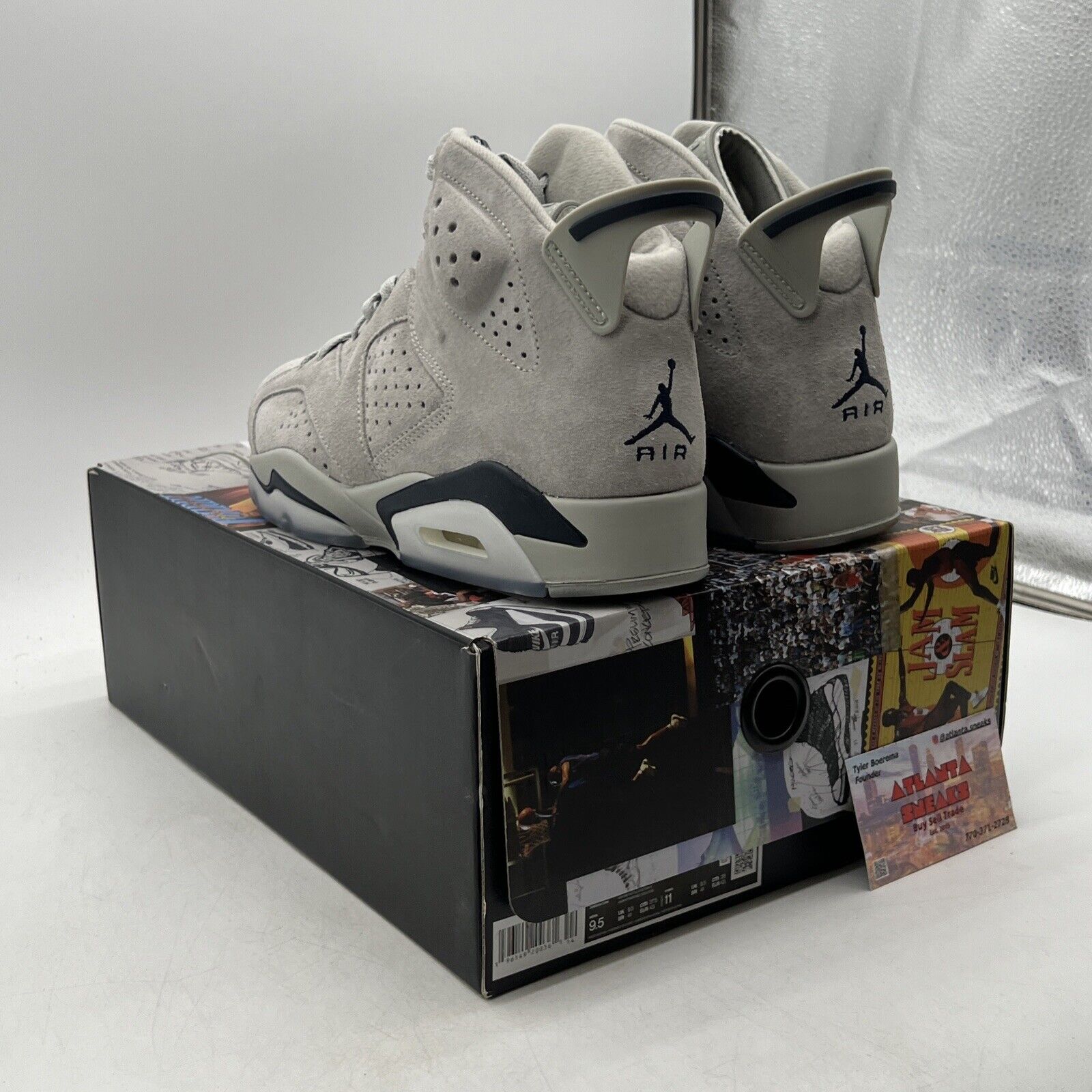 Size 9.5 - Jordan 6 Retro Mid Georgetown Suede Navy (CT8529-012)