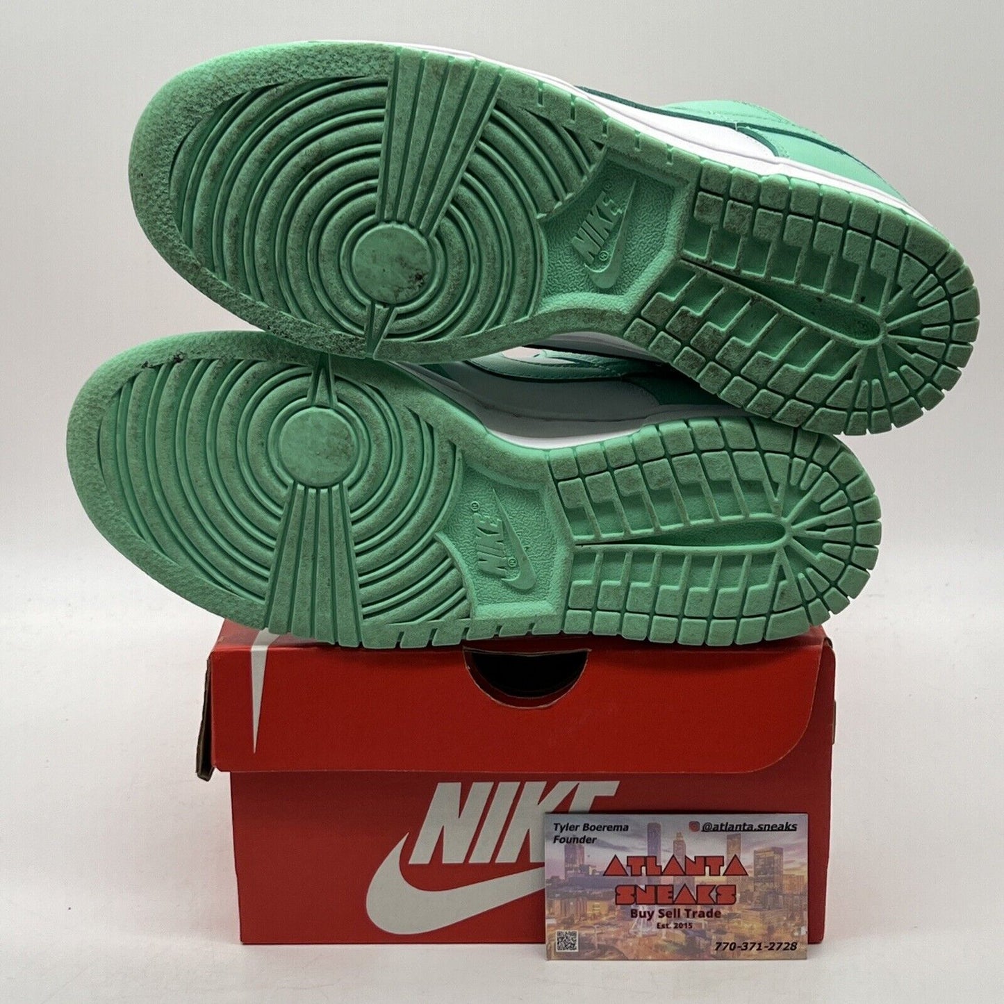 Size 8 - Nike Dunk Low Green Glow W What Aqua Leather (DD1503-105)