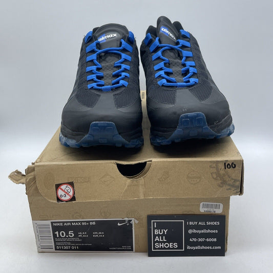 Size 10.5 - Nike Air Max 95+ BB Black Soar Grey Blue Leather (511307-011)