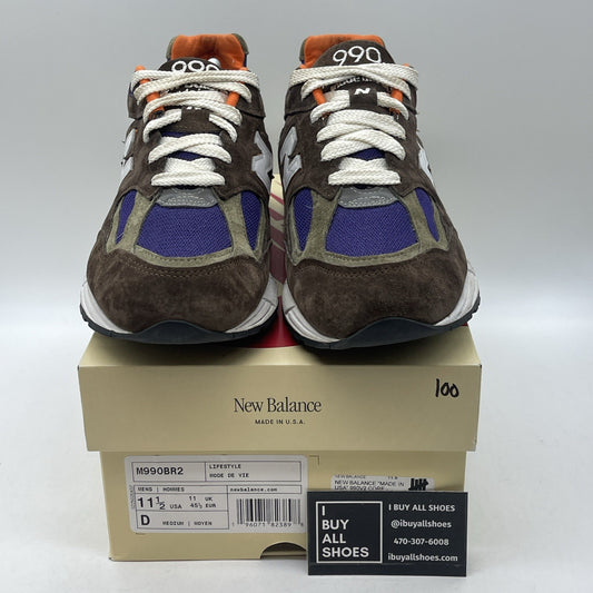 Size 11.5 - New Balance Teddy Santis x 990v2 Made in USA Brown Purple (M990BR2)