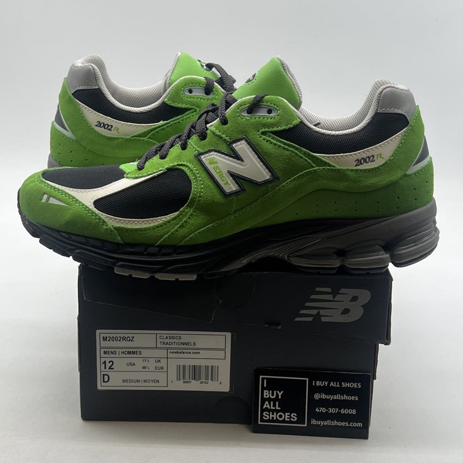 Size 12 - New Balance 2002R Good Vibes Pack - Green Apple (M2002RGZ)