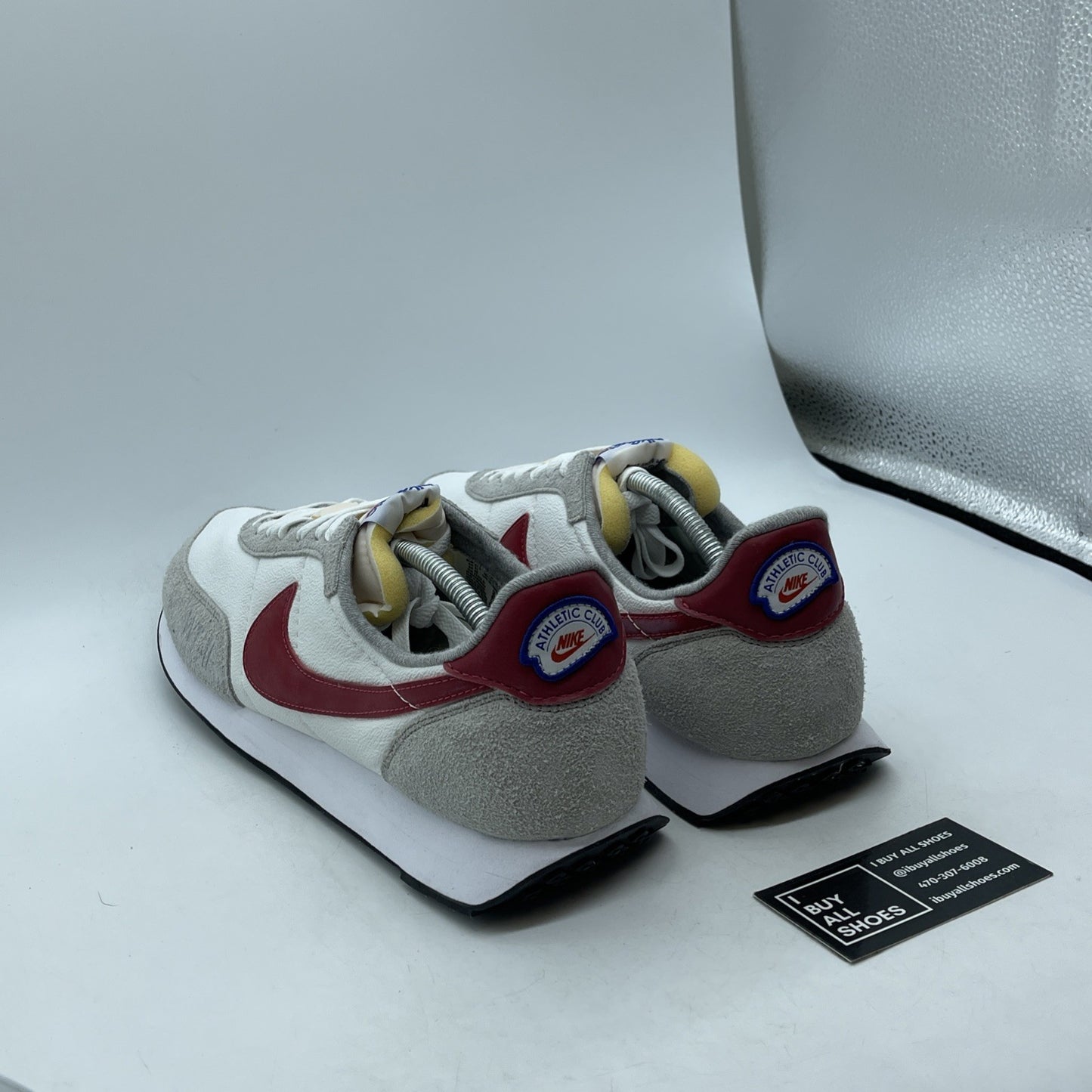 Size 13 - Nike Waffle Trainer 2 White Light Smoke Grey Gym Red (DJ6054-101)
