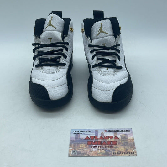 Size 11 (PS) - Jordan 12 Retro Mid Royalty Black White Leather (151186-170)