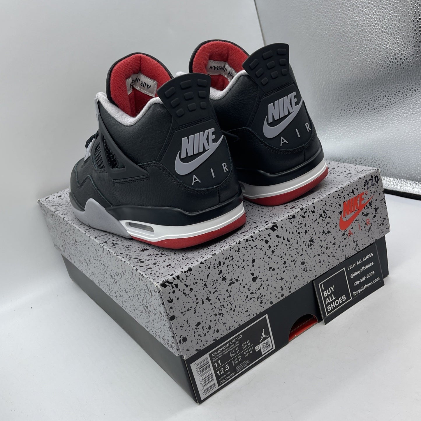 Size 11 - Air Jordan 4 Retro bred release 2012 (FV5029-006)