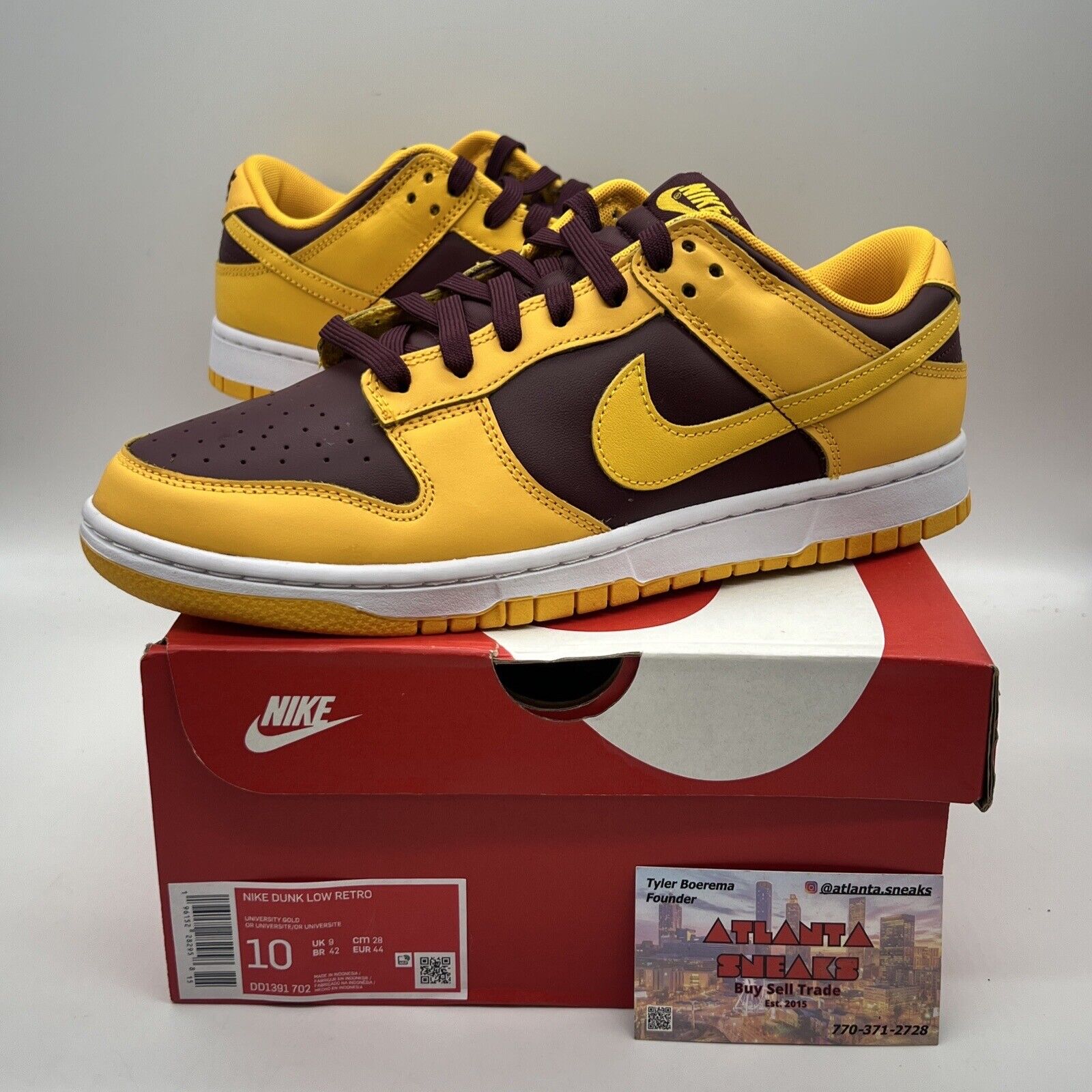 [DD1391-702] Mens Nike Dunk Low Retro 'Arizona State'