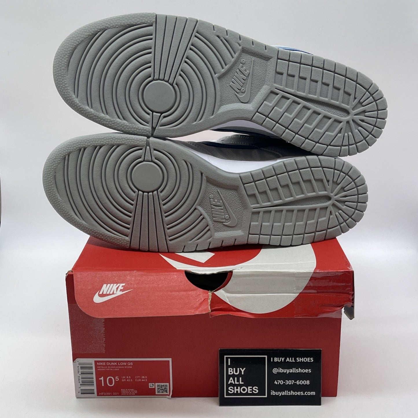 Size 10.5 - Nike Dunk 2024 Low Silver Surfer Red Grey Leather (HF0391-001)