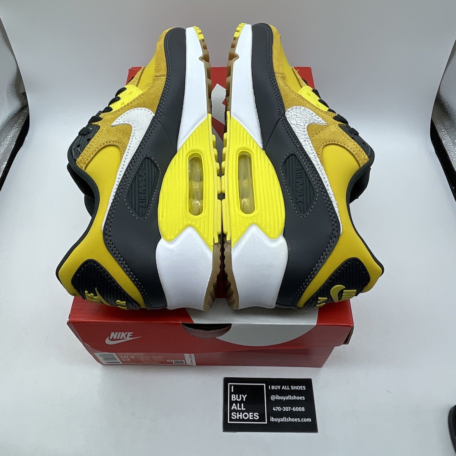 Size 10.5 - Nike Air Max 90 SE Go The Extra Smile Yellow Black (DO5848-700)