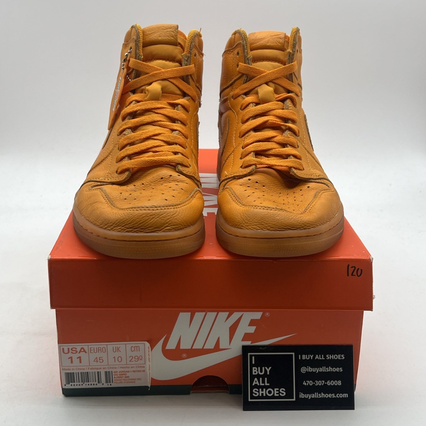 Size 11 - Air Jordan 1 Retro OG G8RD High Orange Peel (AJ5997-880)