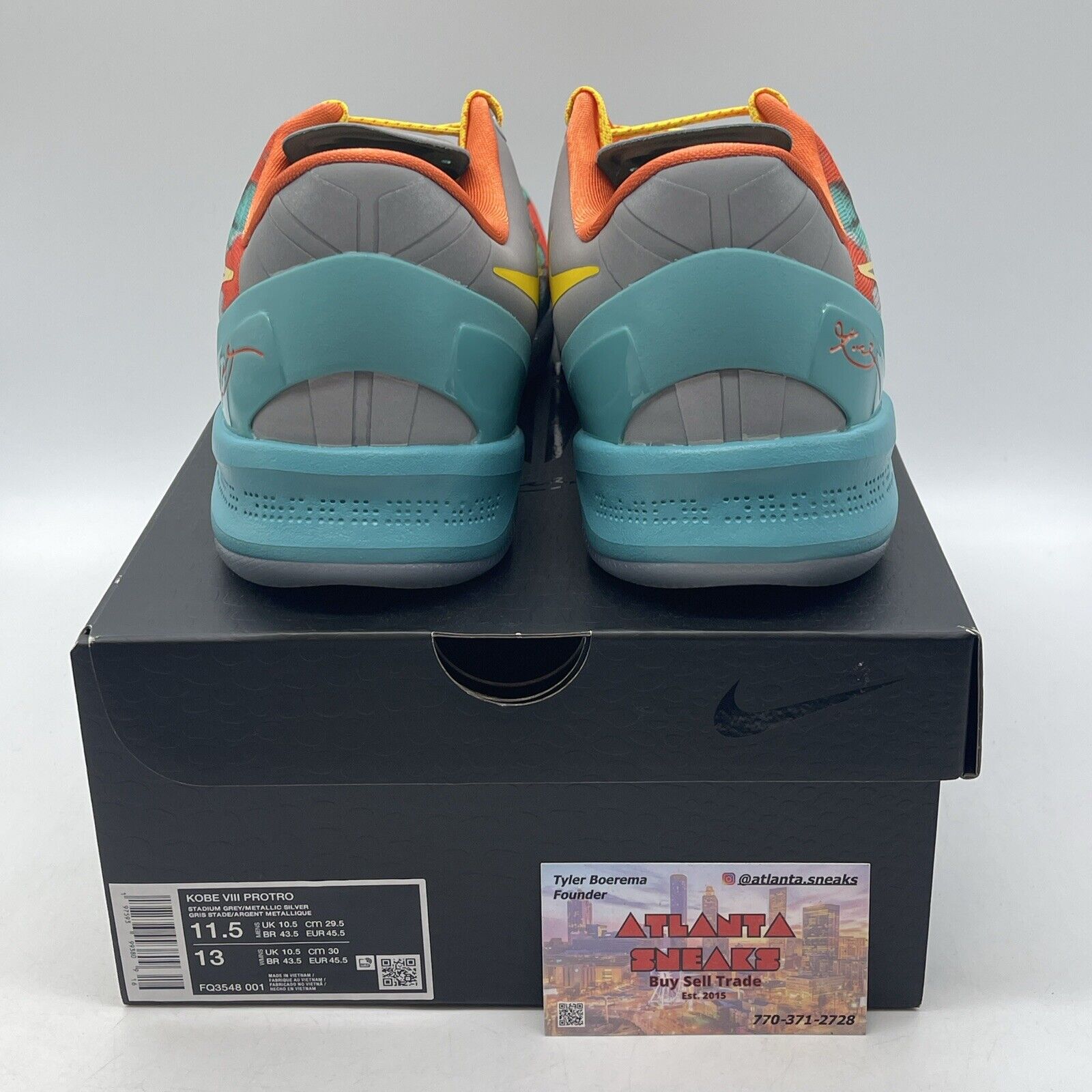 Size 11.5 - Nike Kobe 8 Protro 2024 Venice Beach Orange Blue (FQ3548-001)