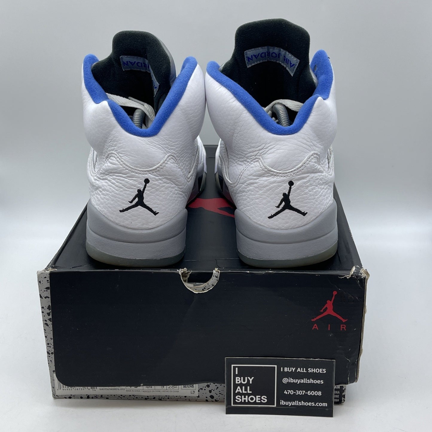 Size 10 - Air Jordan 5 Retro Stealth 2.0 Blue White Leather (DD0587-140)