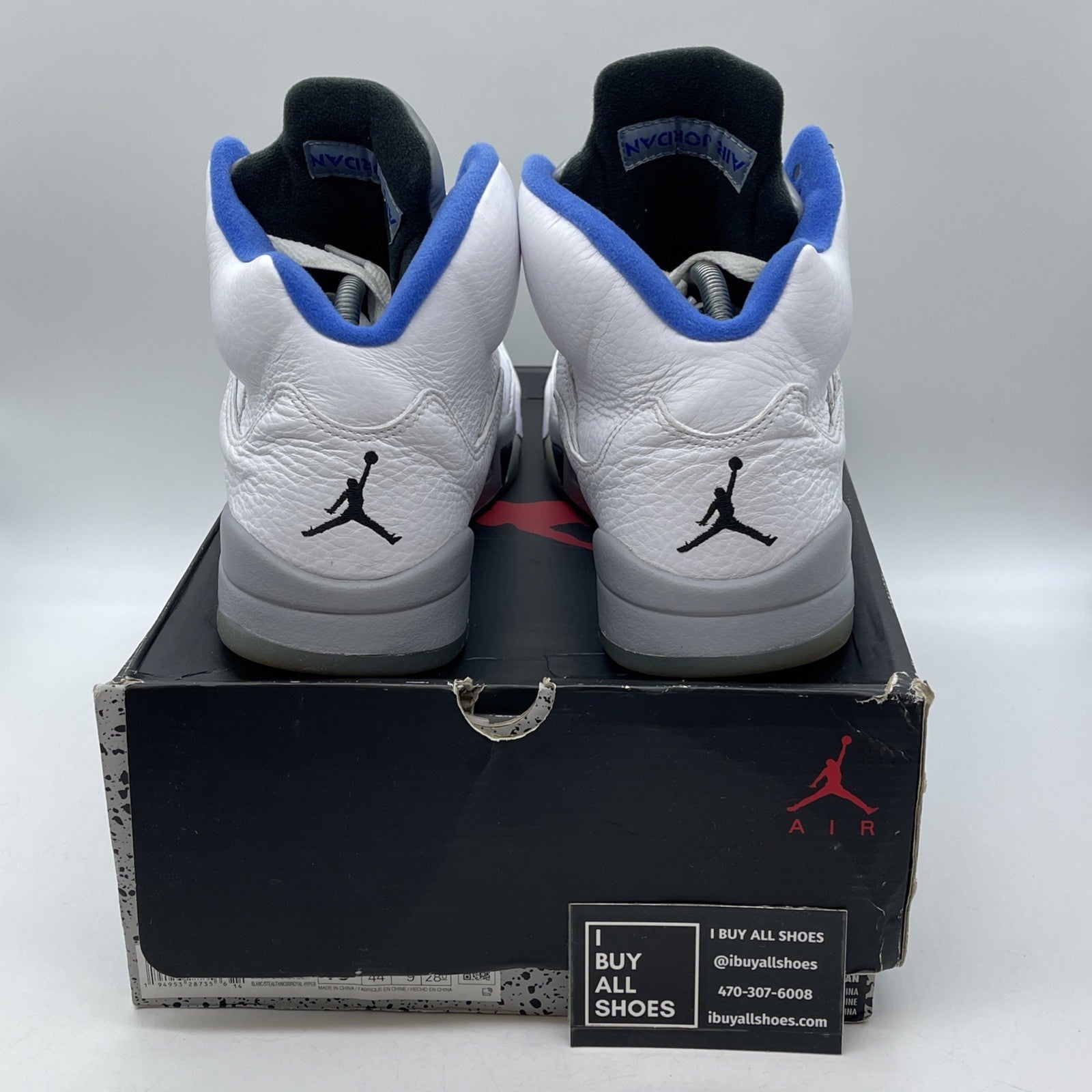 Size 10 - Air Jordan 5 Retro Stealth 2.0 Blue White Leather (DD0587-140)