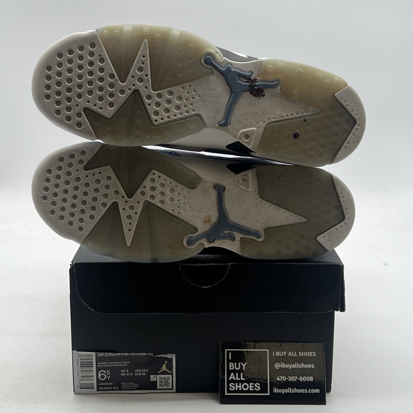 Size 6.5 - Air Jordan 6 Retro Mid UNC Home (384665-410)